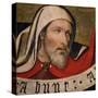 Jaume Huguet / 'Head of a Prophet', 1435-1445, Spanish School, Panel, 30 cm x 26 cm, P02683.-Jaume Huguet-Stretched Canvas