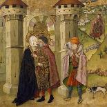 Meeting of Joachim and Anne Outside Golden Gate at Jerusalem-Jaume Huguet-Giclee Print