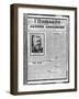 Jaures Assassinated, from 'L'Humanite', 1st August 1914-French School-Framed Giclee Print