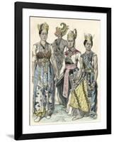 Javanese Actors-null-Framed Art Print