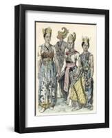 Javanese Actors-null-Framed Art Print