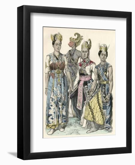 Javanese Actors-null-Framed Art Print