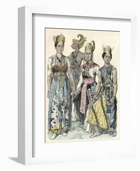 Javanese Actors-null-Framed Art Print