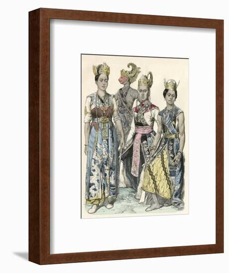 Javanese Actors-null-Framed Art Print