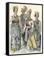 Javanese Actors-null-Framed Stretched Canvas