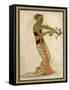 Javanese Dancer Drawing a Bow in a Highly Stylized Movement-Tyra Kleen-Framed Stretched Canvas