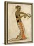 Javanese Dancer Drawing a Bow in a Highly Stylized Movement-Tyra Kleen-Stretched Canvas
