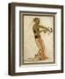 Javanese Dancer Drawing a Bow in a Highly Stylized Movement-Tyra Kleen-Framed Art Print