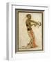 Javanese Dancer Drawing a Bow in a Highly Stylized Movement-Tyra Kleen-Framed Art Print