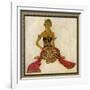 Javanese Dancer in a Seated Pose-Tyra Kleen-Framed Art Print