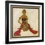 Javanese Dancer in a Seated Pose-Tyra Kleen-Framed Art Print