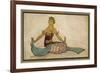 Javanese Dancer Performing the Female Style in a Seated Pose-Tyra Kleen-Framed Premium Giclee Print