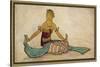 Javanese Dancer Performing the Female Style in a Seated Pose-Tyra Kleen-Stretched Canvas