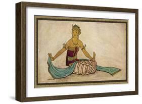 Javanese Dancer Performing the Female Style in a Seated Pose-Tyra Kleen-Framed Art Print