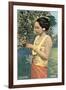 Javanese Girl Picking Coffee-null-Framed Art Print
