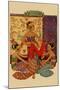 Javanese Girls Examne Fabric-null-Mounted Art Print