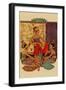 Javanese Girls Examne Fabric-null-Framed Art Print