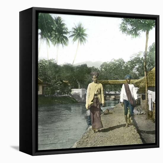 Javanese People from the City of Bogor (Indonesia), around 1900-Leon, Levy et Fils-Framed Stretched Canvas