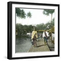 Javanese People from the City of Bogor (Indonesia), around 1900-Leon, Levy et Fils-Framed Photographic Print