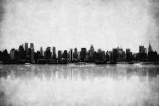 Grunge Image Of New York Skyline-javarman-Art Print