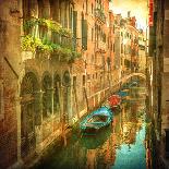 Vintage Image of Venetian Canals-javarman-Photographic Print