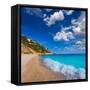 Javea Playa Ambolo Beach Xabia in Mediterranean Alicante Spain-Natureworld-Framed Stretched Canvas