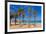 Javea Playa Del Arenal Beach in Mediterranean Alicante at Xabia Spain Palm Trees-holbox-Framed Photographic Print