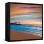 Javea Xabia El Arenal Beach Sunrise in Mediterranean Alicante Spain-Natureworld-Framed Stretched Canvas