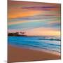 Javea Xabia El Arenal Beach Sunrise in Mediterranean Alicante Spain-Natureworld-Mounted Photographic Print