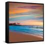 Javea Xabia El Arenal Beach Sunrise in Mediterranean Alicante Spain-Natureworld-Framed Stretched Canvas