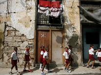 A Group of Children Fly Plastic Bags, Known as Papalotes-Javier Galeano-Photographic Print