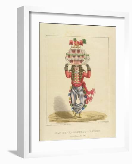 Jaw-Bone, or House John-Canoe, Plate 3 from 'Sketches of Character...', 1838-Isaac Mendes Belisario-Framed Giclee Print