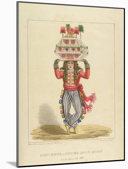 Jaw-Bone, or House John-Canoe, Plate 3 from 'Sketches of Character...', 1838-Isaac Mendes Belisario-Mounted Giclee Print