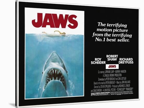 Jaws, 1975-null-Stretched Canvas