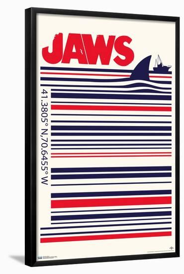 Jaws - Barcode-Trends International-Framed Poster