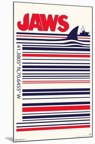 Jaws - Barcode-Trends International-Mounted Poster