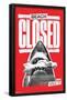 Jaws - Beach Closed-Trends International-Framed Poster