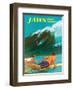 Jaws - Maui, Hawaii - Big Wave Surfing-Chas Allen-Framed Art Print