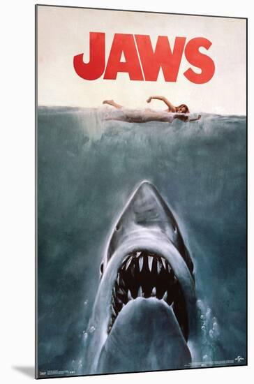 Jaws - One Sheet-Trends International-Mounted Poster