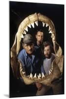 Jaws, Robert Shaw, Roy Scheider, Richard Dreyfuss, Directed by Steven Spielberg, 1975-null-Mounted Photo