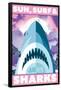 Jaws - Sun, Surf & Sharks-Trends International-Framed Poster