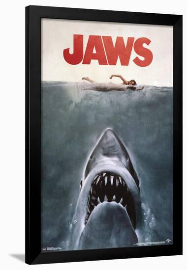 Jaws-null-Framed Standard Poster