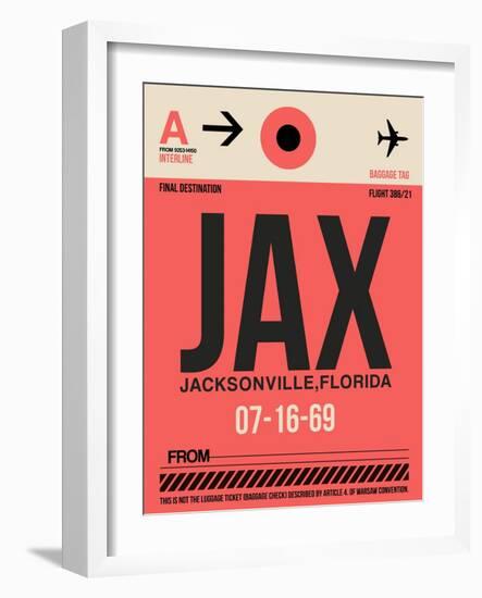 JAX Jacksonville Luggage Tag I-NaxArt-Framed Art Print