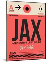 JAX Jacksonville Luggage Tag I-NaxArt-Mounted Art Print