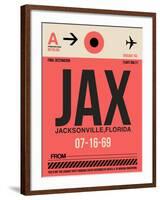 JAX Jacksonville Luggage Tag I-NaxArt-Framed Art Print