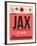 JAX Jacksonville Luggage Tag I-NaxArt-Framed Art Print