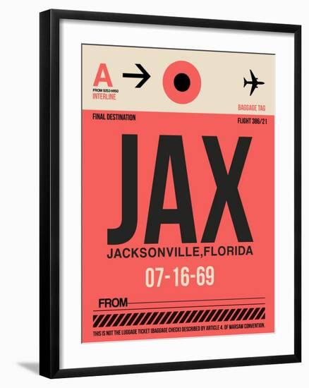 JAX Jacksonville Luggage Tag I-NaxArt-Framed Art Print