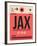 JAX Jacksonville Luggage Tag I-NaxArt-Framed Art Print
