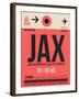 JAX Jacksonville Luggage Tag I-NaxArt-Framed Art Print