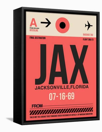 JAX Jacksonville Luggage Tag I-NaxArt-Framed Stretched Canvas